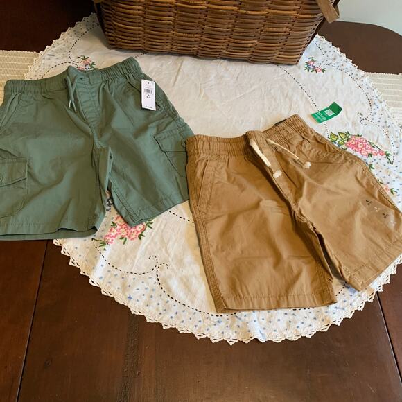 Boys Gap Small (6-7) Shorts - Two Pairs - New With Tags Drawstring Elastic Waist - Picture 2 of 14